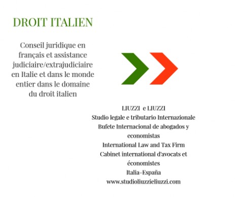 Droit italien Cabinet d'avocats italien et international francophone Liuzzi e Liuzzi