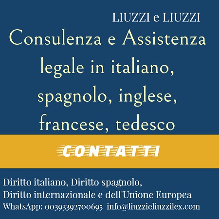 Avvocato italiano in Spagna Liuzzi e Liuzzi Diritto penale spagnolo, Diritto civile, tributario amministrativo spagnolo e italiano
