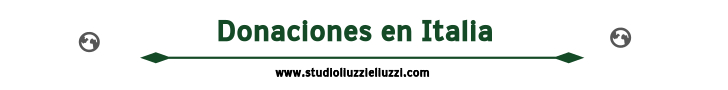 Donaciones en Italia: bufete de abogados en Italia